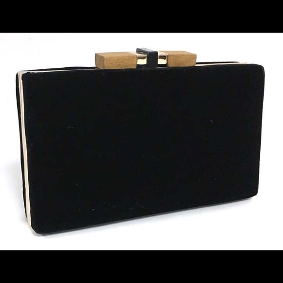 black velvet clutch purse